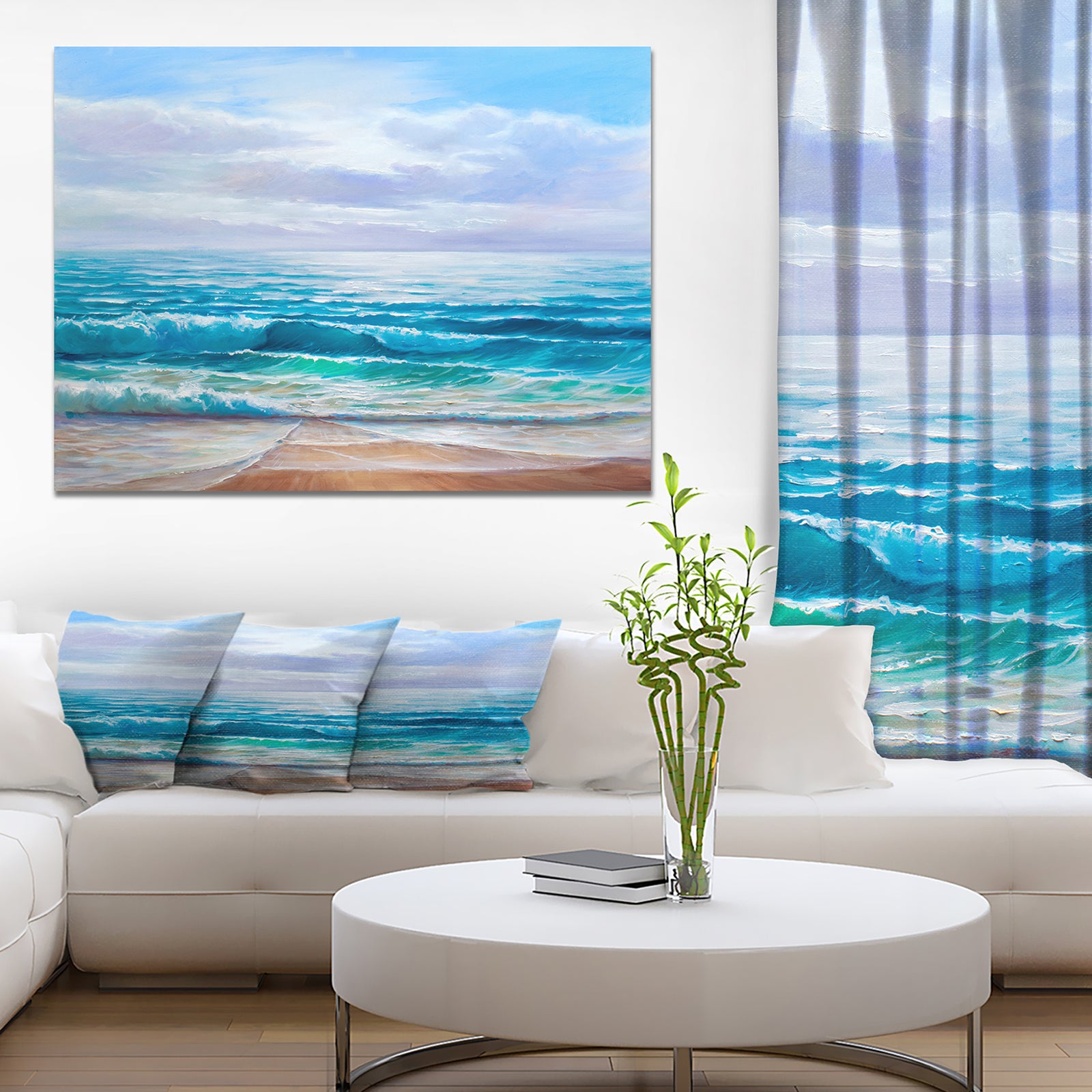 Calming Ocean - Sea & Shore Photographic on wrapped Canvas