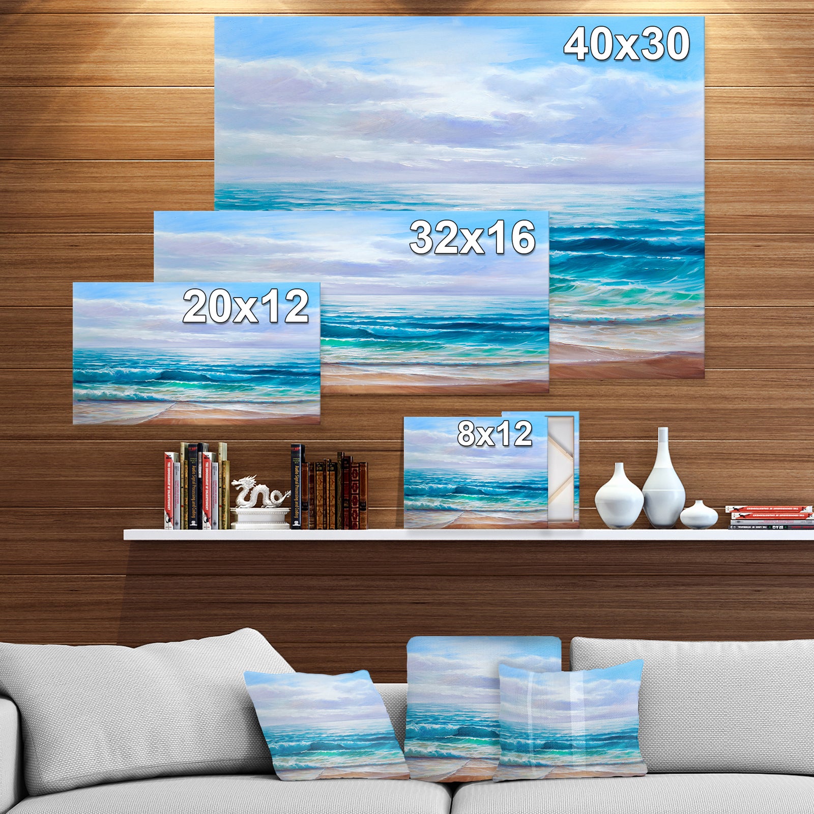 Calming Ocean - Sea & Shore Photographic on wrapped Canvas