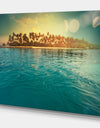 Serenity tropical beach - Landscapes Sea & Shore Photographic on wrapped Canvas