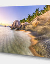 View of Anse Source d'Argent - Sea & Shore Photographic on wrapped Canvas