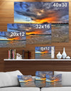 Water Villas in Indian Ocean - Landscapes Sea & Shore Photographic on wrapped Canvas