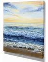 On the beach - Sea & Shore Painting Print on Wrapped Canvas