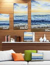 On the beach - Sea & Shore Painting Print on Wrapped Canvas