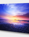 Sunset at lowtide - Landscapes Sea & Shore Photographic on wrapped Canvas