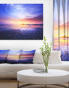 Sunset at lowtide - Landscapes Sea & Shore Photographic on wrapped Canvas