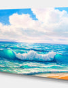 Sea and the sky - Sea & Shore Painting Print on Wrapped Canvas