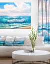 Sea and the sky - Sea & Shore Painting Print on Wrapped Canvas