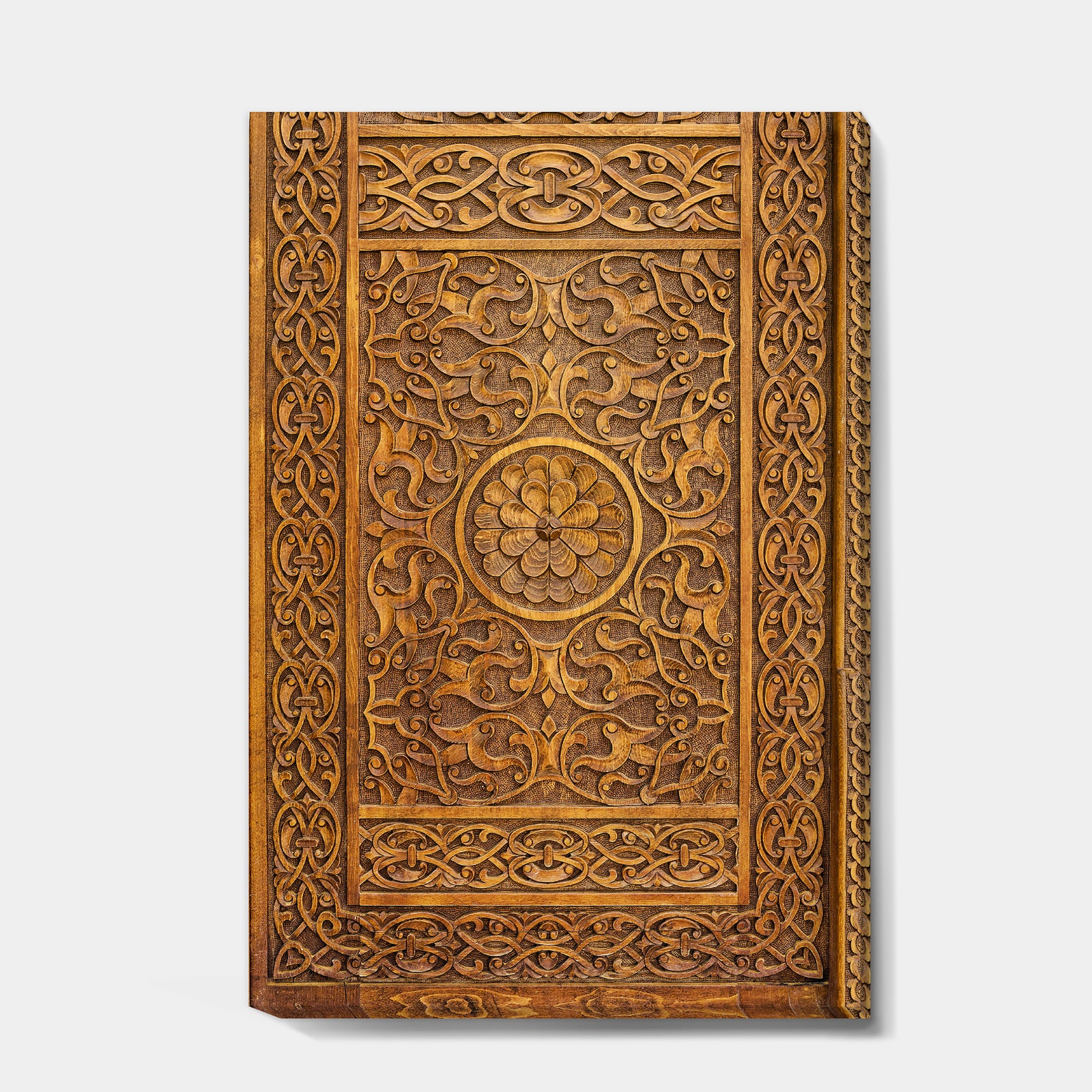 Old Carved Wooden Door - Vintage Gallery-wrapped Canvas