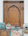 Ancient Door Painting Morroco - Vintage Gallery-wrapped Canvas