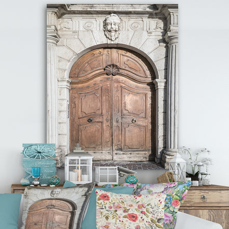 Arched Medieval Palace Door - Vintage Canvas Art