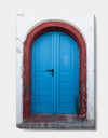 Old Traditional Door in Oia Santorini Greece - Vintage Canvas Art