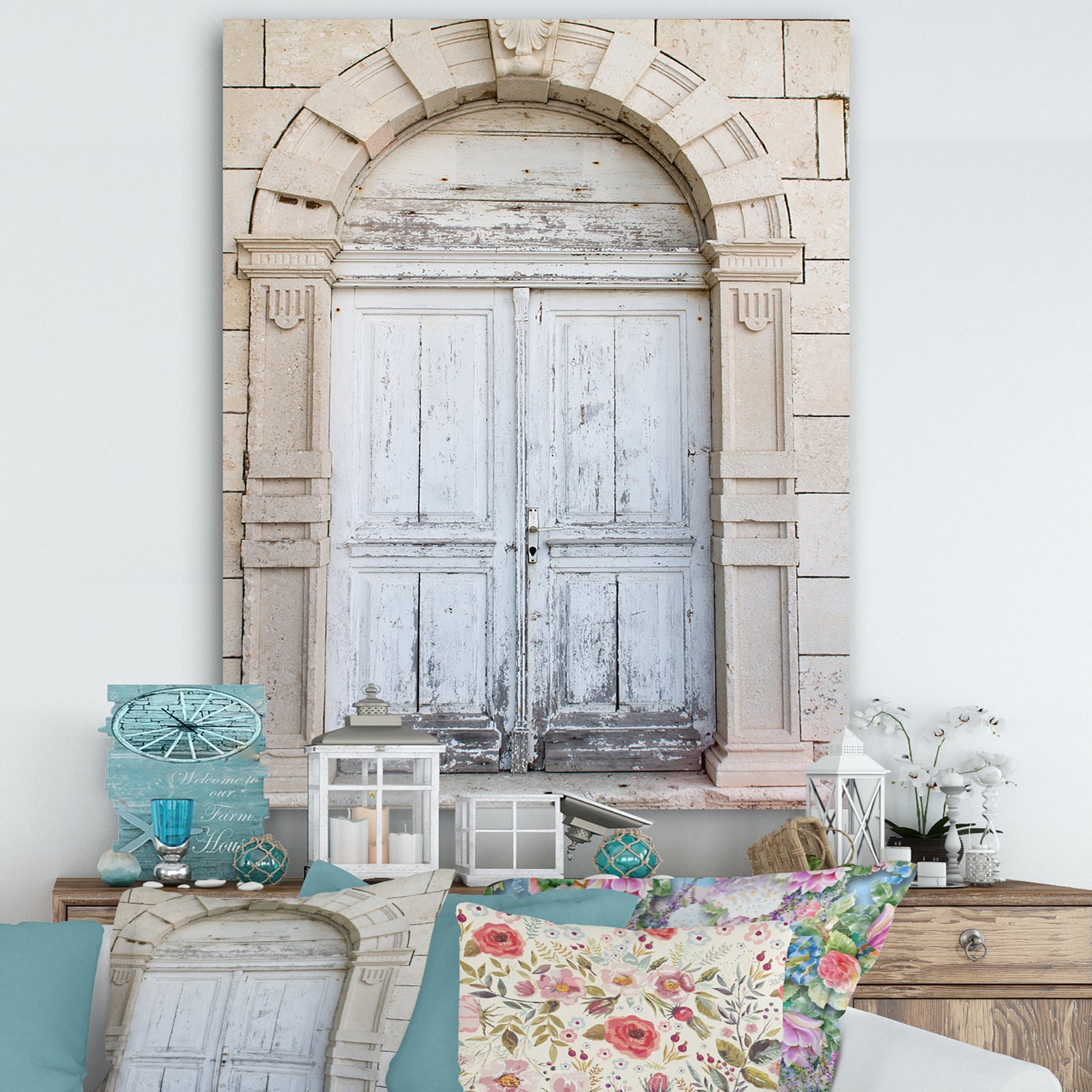 Vintage Italian Door - Vintage Premium Canvas Wall Art
