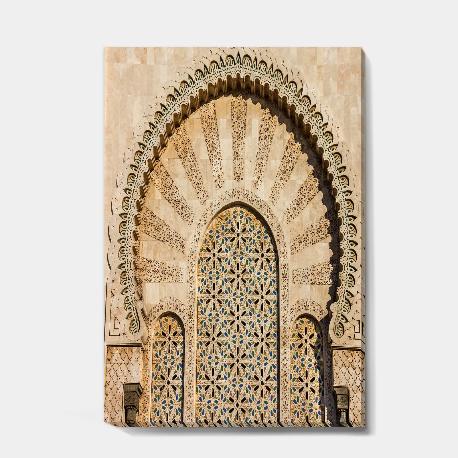 Morocco Mosque Door - Vintage Gallery-wrapped Canvas