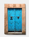 Vintage Arabic Blue Door - Vintage Canvas Art