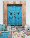 Vintage Arabic Blue Door - Vintage Canvas Art