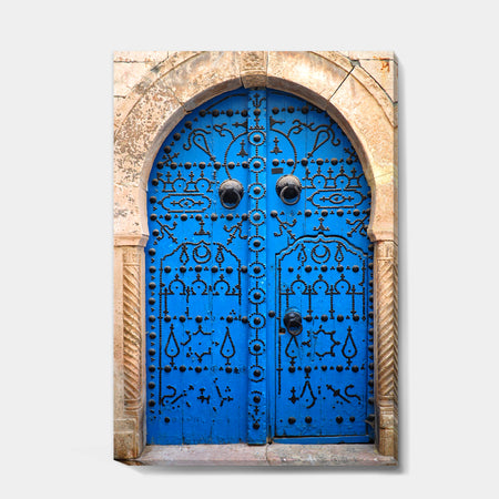 Vintage North African Door - Vintage Premium Canvas Wall Art