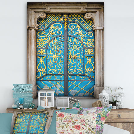 Old-European Door Vintage - Vintage Gallery-wrapped Canvas