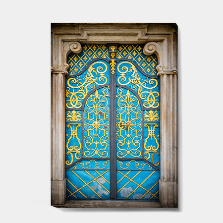 Old-European Door Vintage - Vintage Gallery-wrapped Canvas