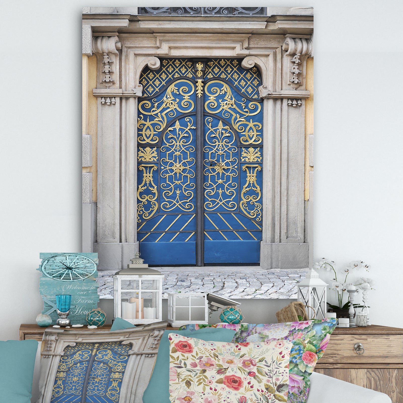 Lavish Old-European Door Vintage - Vintage Canvas Artwork