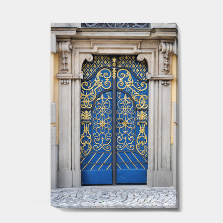 Lavish Old-European Door Vintage - Vintage Canvas Artwork
