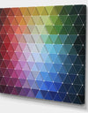 Rainbow Triangular Geometry - Modern & Contemporary Premium Canvas Wall Art