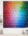 Rainbow Triangular Geometry - Modern & Contemporary Premium Canvas Wall Art