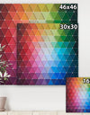 Rainbow Triangular Geometry - Modern & Contemporary Premium Canvas Wall Art