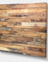 Brown Wood Texture - Modern & Contemporary Gallery-wrapped Canvas