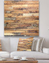 Brown Wood Texture - Modern & Contemporary Gallery-wrapped Canvas
