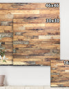 Brown Wood Texture - Modern & Contemporary Gallery-wrapped Canvas
