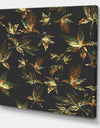 Brown and Green Autumn leaves - Vintage Gallery-wrapped Canvas