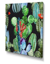 Watercolor cactus pattern - Cottage Canvas Wall Art