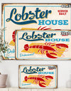 Vintage Sign - Lobster House - Cottage Canvas Wall Art