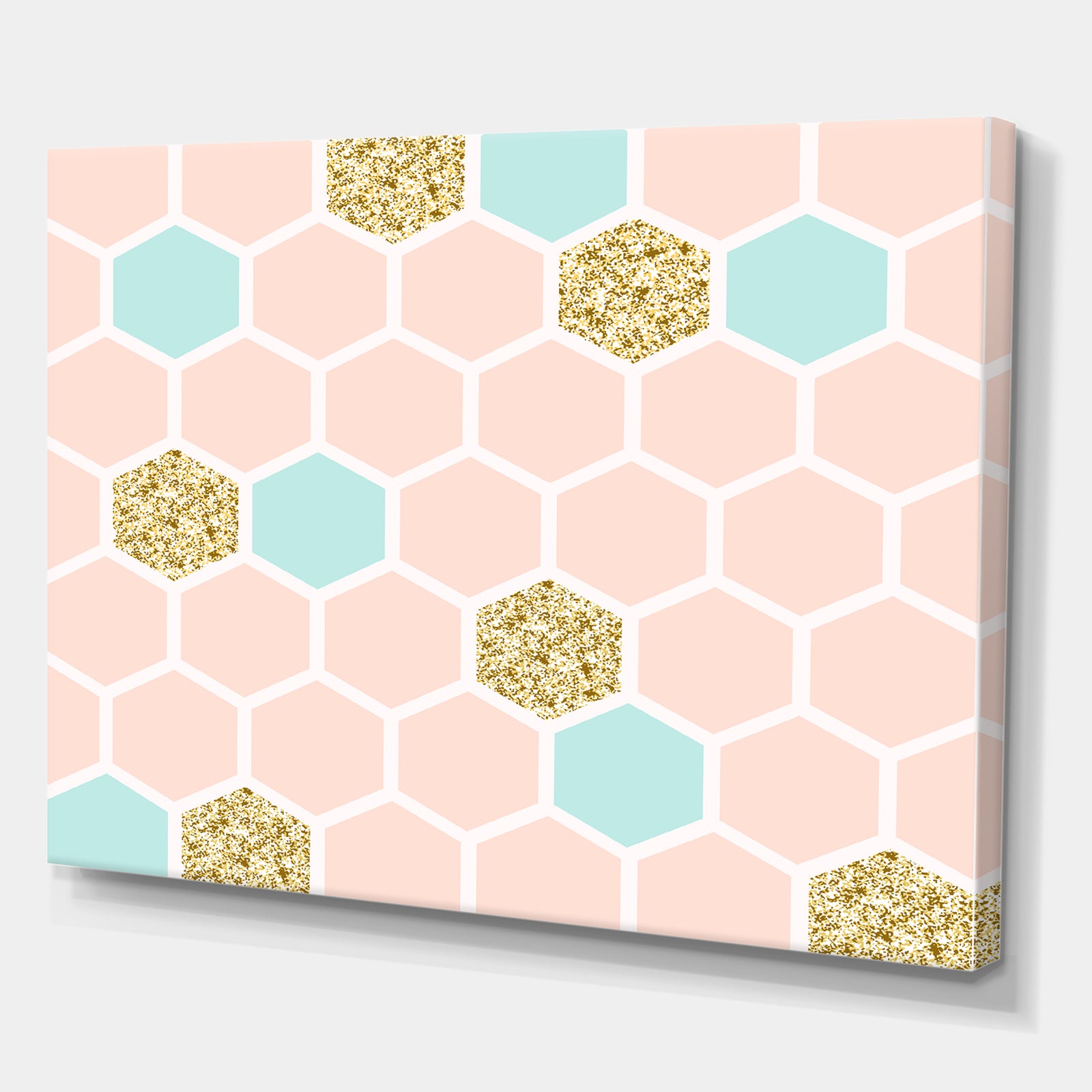 Gold Chic Background Vector Design Element - Modern Canvas Wall Art