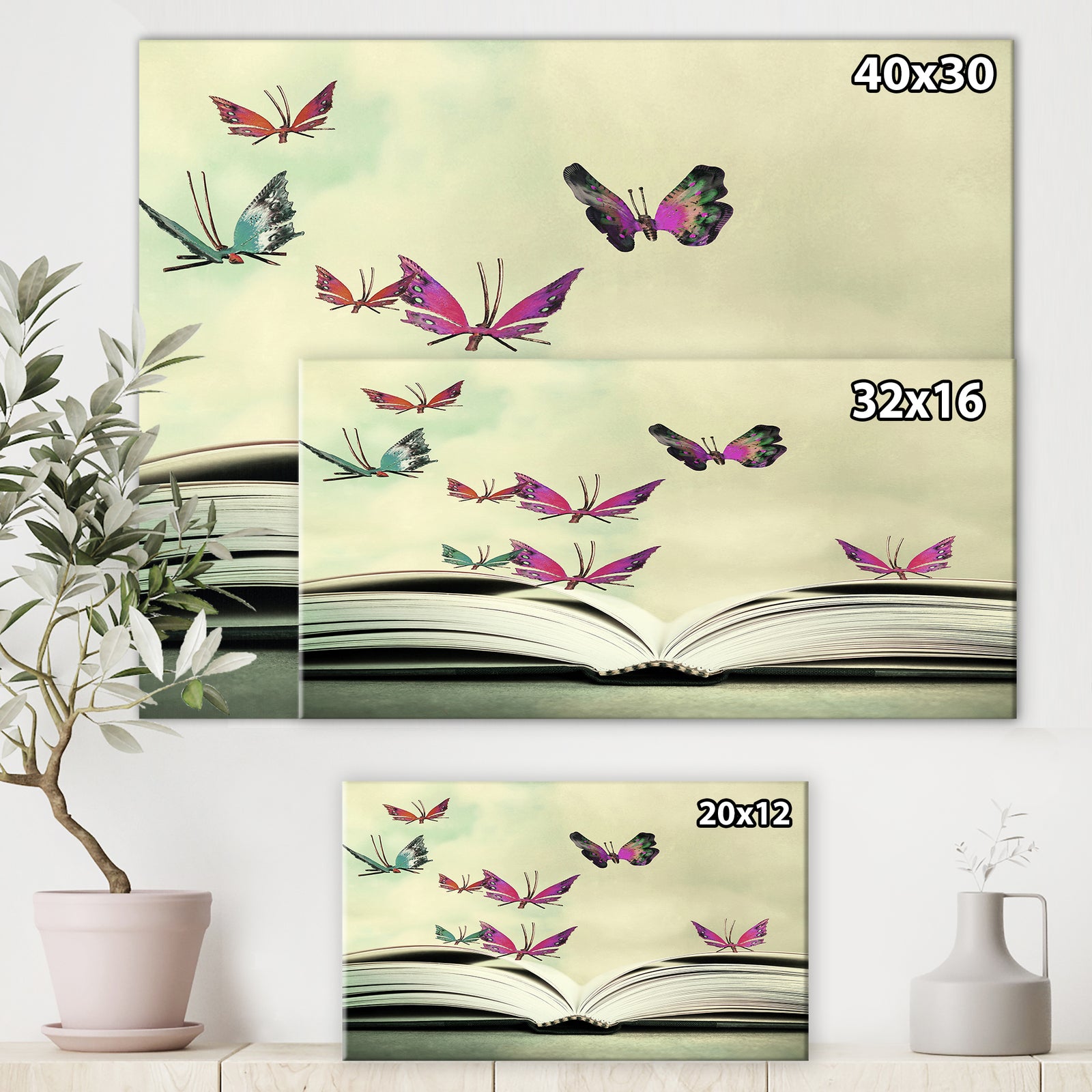 Hover in the Sky - Cottage Canvas Wall Art