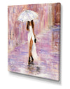 Woman in white - Cottage Canvas Wall Art