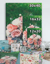 Wedding bouquet on grass - Cottage Canvas Wall Art