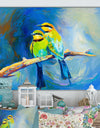 Blue tailed bee eaters - Cottage Canvas Wall Art