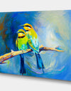Blue tailed bee eaters - Cottage Canvas Wall Art