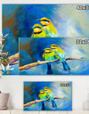 Blue tailed bee eaters - Cottage Canvas Wall Art