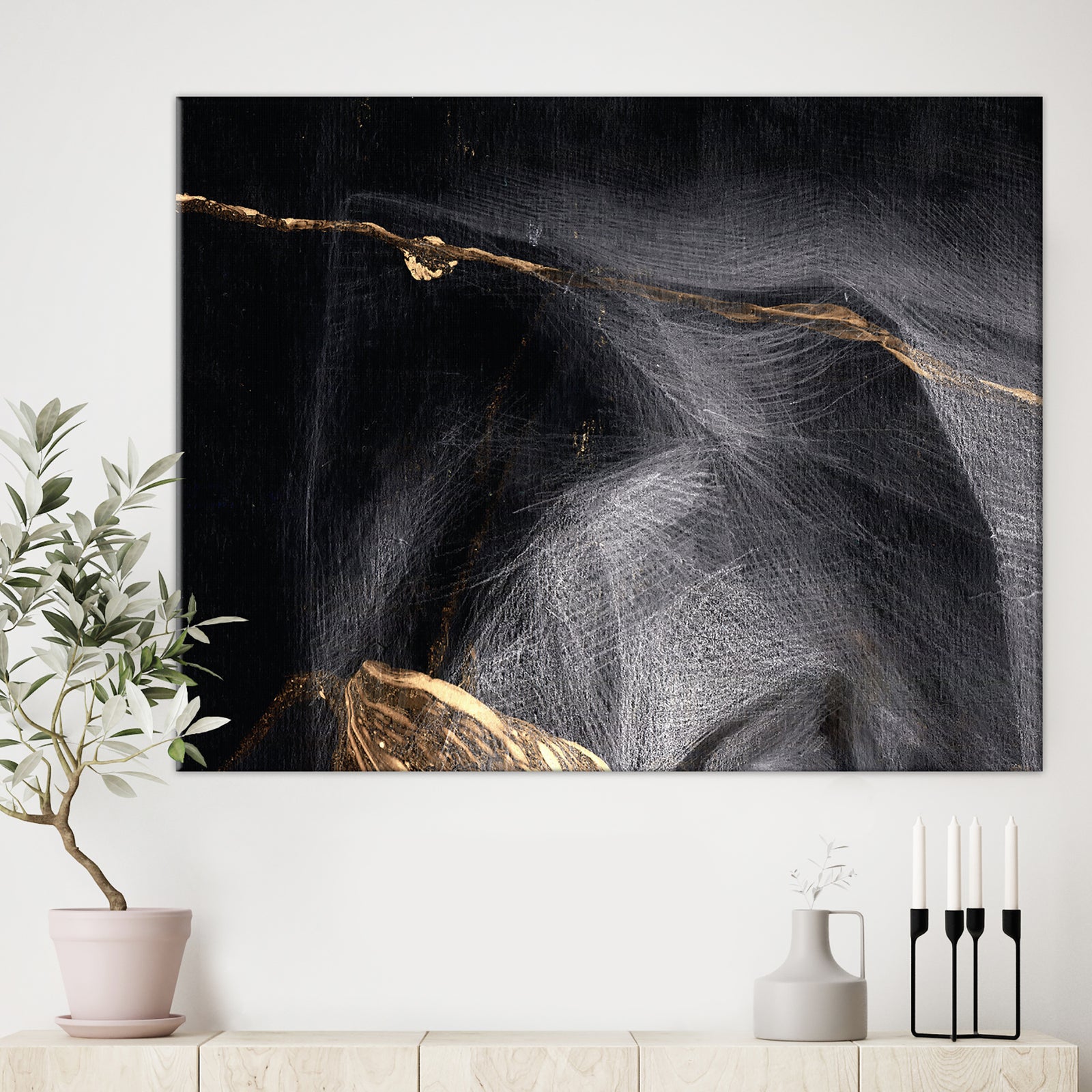 Creative abstract l - Modern Canvas Wall Art