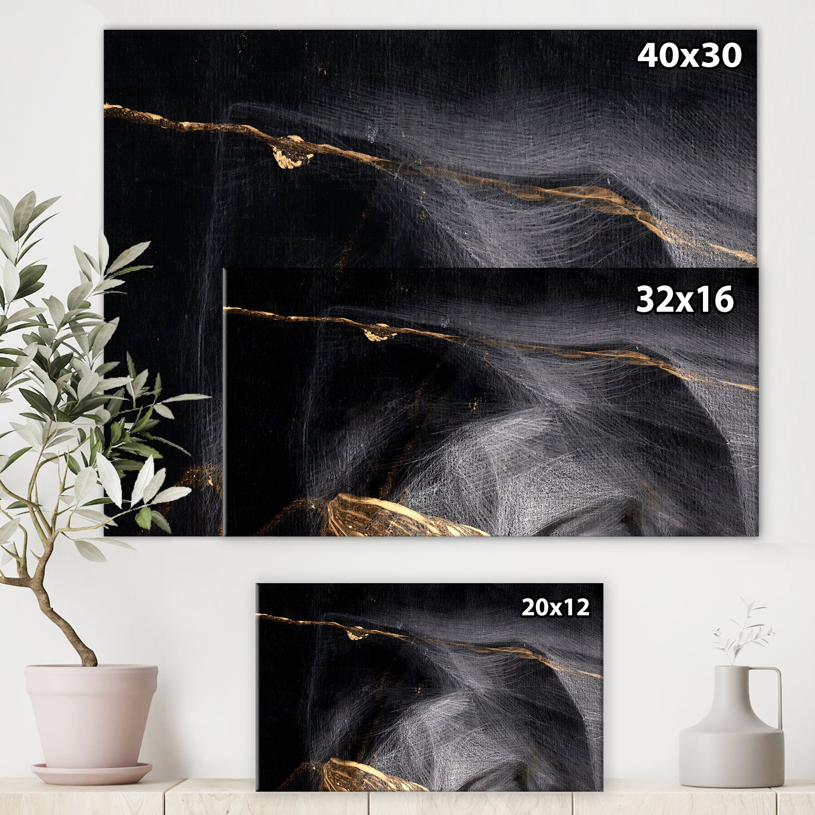 Creative abstract l - Modern Canvas Wall Art
