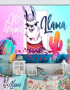 No drama Llama - Cottage Canvas Wall Art