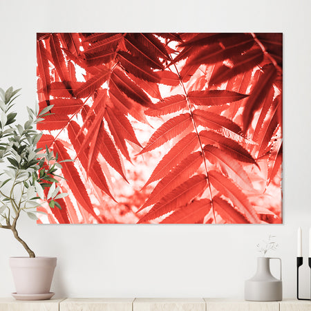 Palm leaves texture - Tropical Canvas Wall Art
