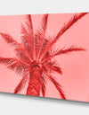 Palm tree on summer card - Tropical Canvas Wall Art