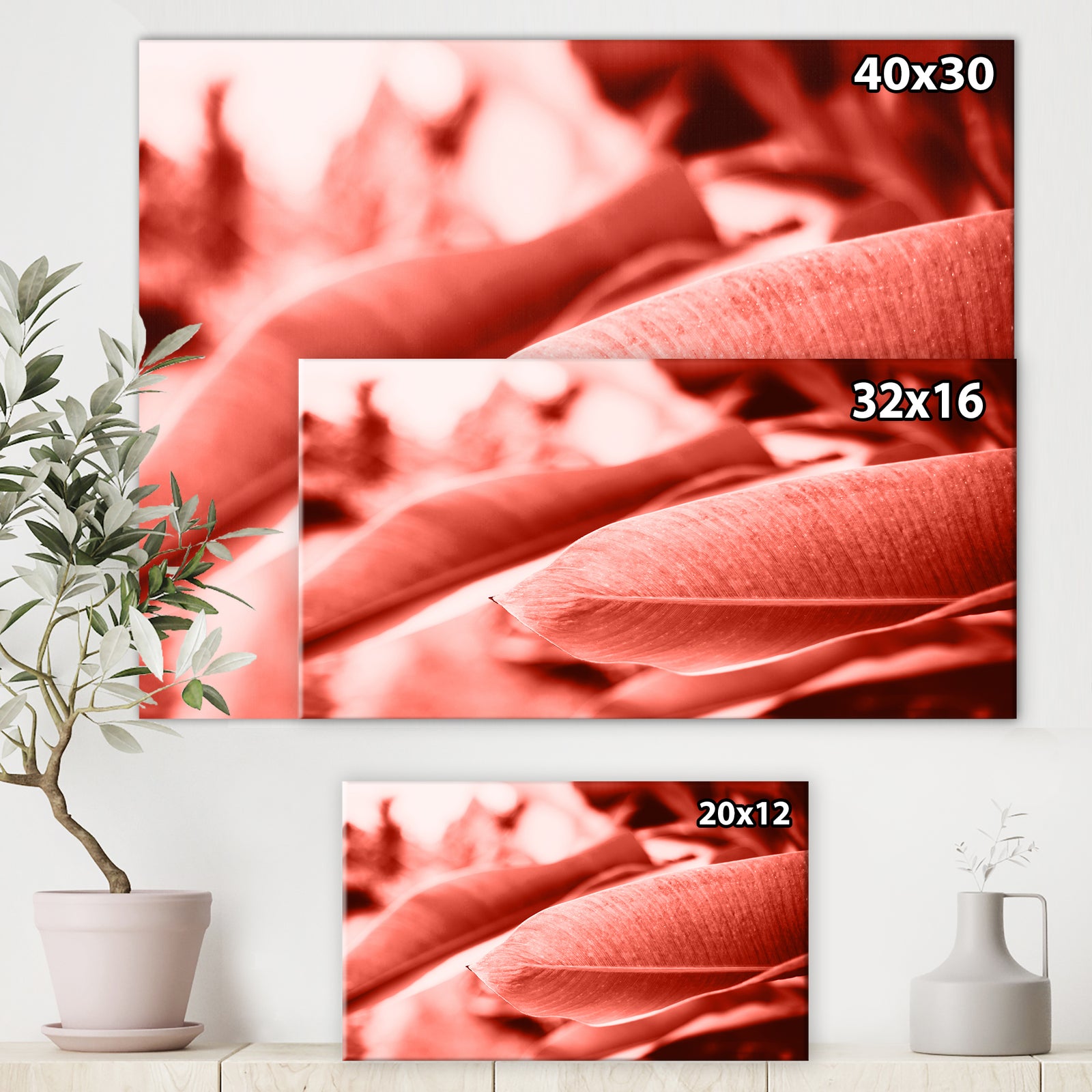 Living Coral - Tropical Canvas Wall Art