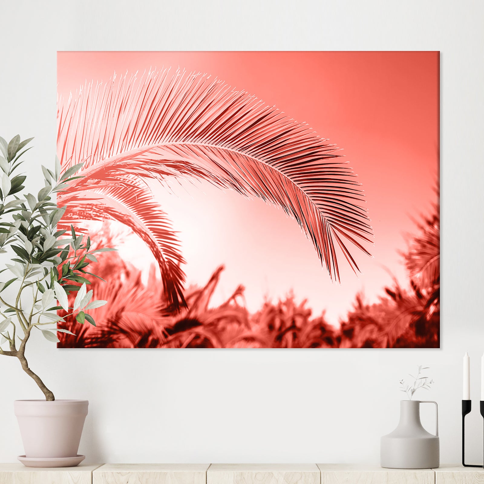 Living Coral l - Tropical Canvas Wall Art