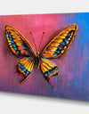 Oil painting , beautiful butterfly. - Cottage Canvas Wall Art