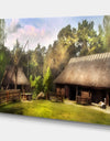 Estonian countryside - Cottage Canvas Wall Art