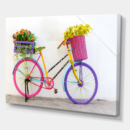 Porch Den 'Retro Fancy Bicycle - Cottage Canvas Wall Art
